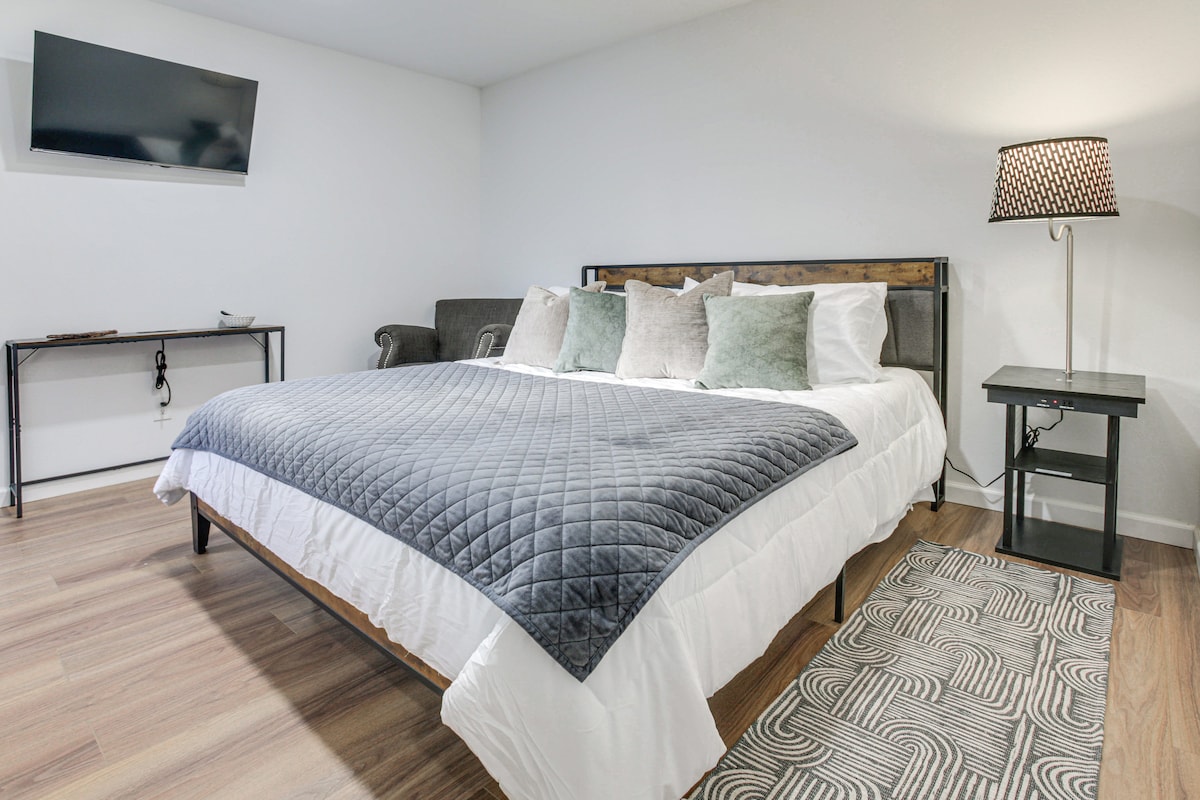 Bedroom one — king bed